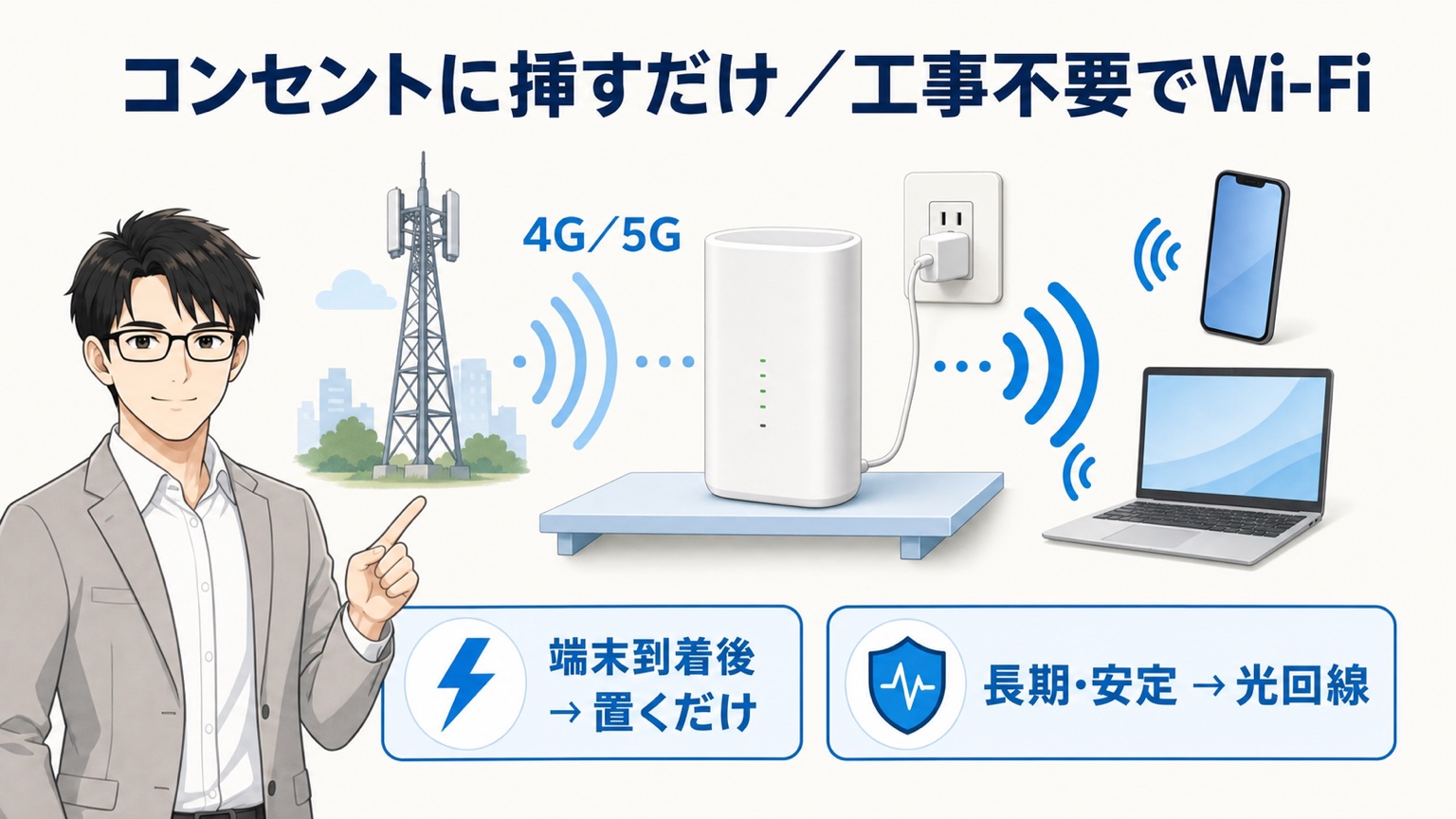 置くだけWiFiの基礎知識